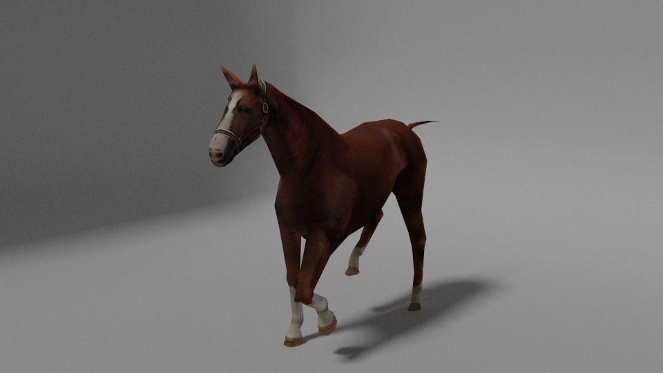 Low Poly Horse preview image 1